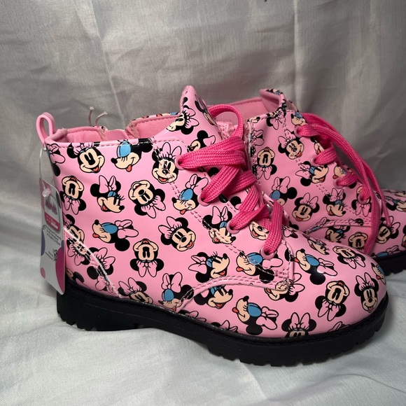 Disney Minnie Mouse Pink Kids Boots Size 12 New! - Picture 1 of 9